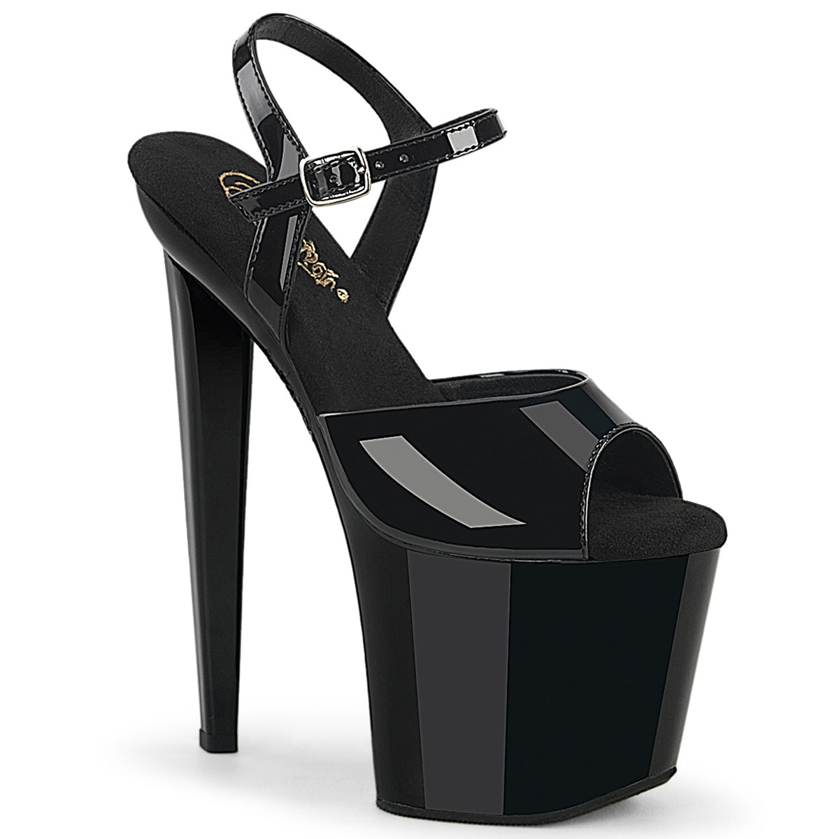 8" Heel, 3 1/2" PF Ankle Strap Sandal (Pleaser RAZ809/B/M)