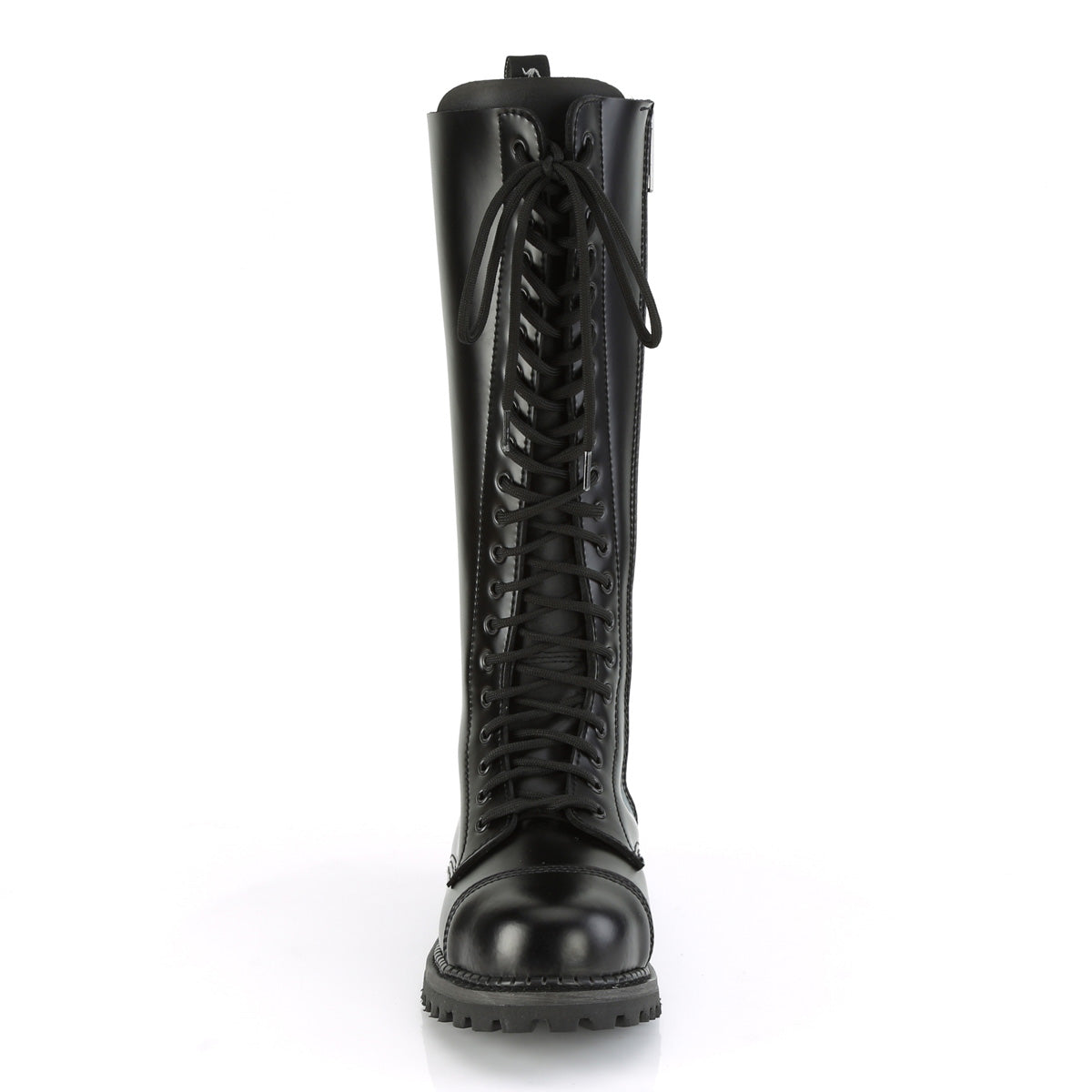 20 Eyelet Unisex Steel Toe Knee Boot, Rubber Sole (Demonia RIOT20/BLE)
