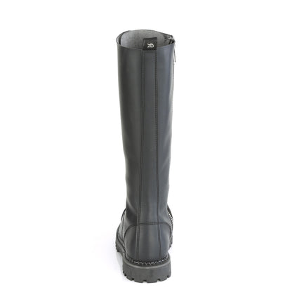 20 Eyelet Unisex Steel Toe Knee Boot, Rubber Sole (Demonia RIOT20/BLE)