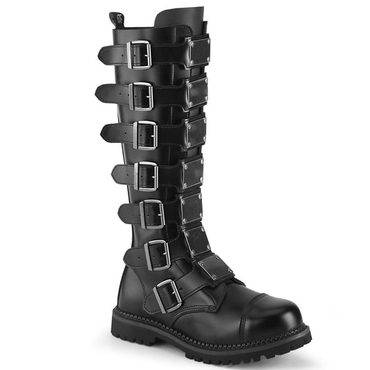 Unisex Steel Toe Knee Boot, Rubber Sole (Demonia RIOT21MP/BLE)