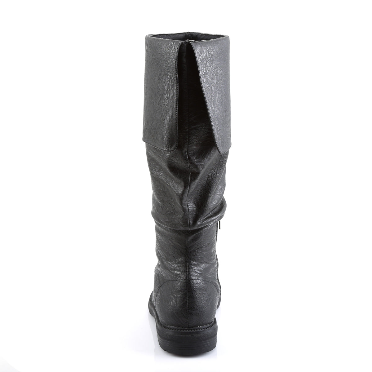 1" Flat Heel, Cuffed Knee High Renaissance Boot, Side Zip (Funtasma ROB100/BNPU)