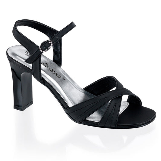 3 1/4" Square Heel Ankle Strap Sandal (Fabulicious ROM313/B/SPU)