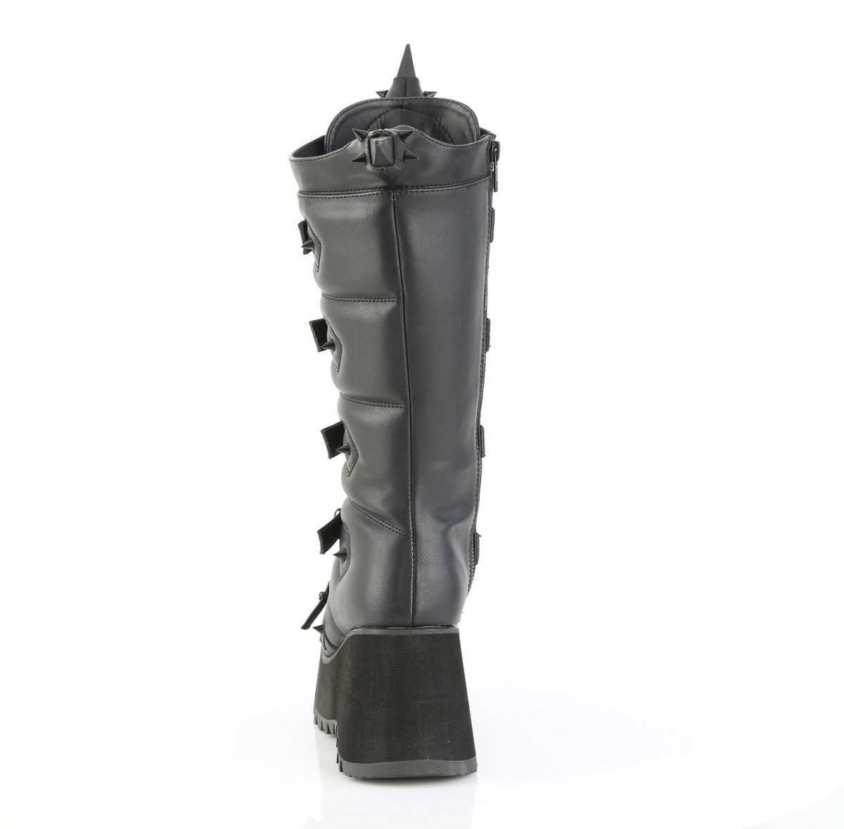 3 1/2" PF Lace-Up Knee High Boot, Side Zip (Demonia SCE157/BVL)