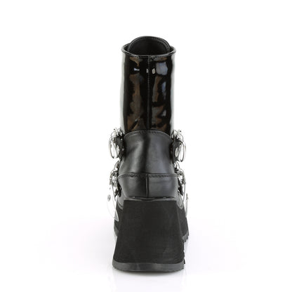 *3 1/2" PF Mid-Calf Boot w/ 3 Buckle Straps, Front Zip (Demonia SCE51/BPT-BVL)