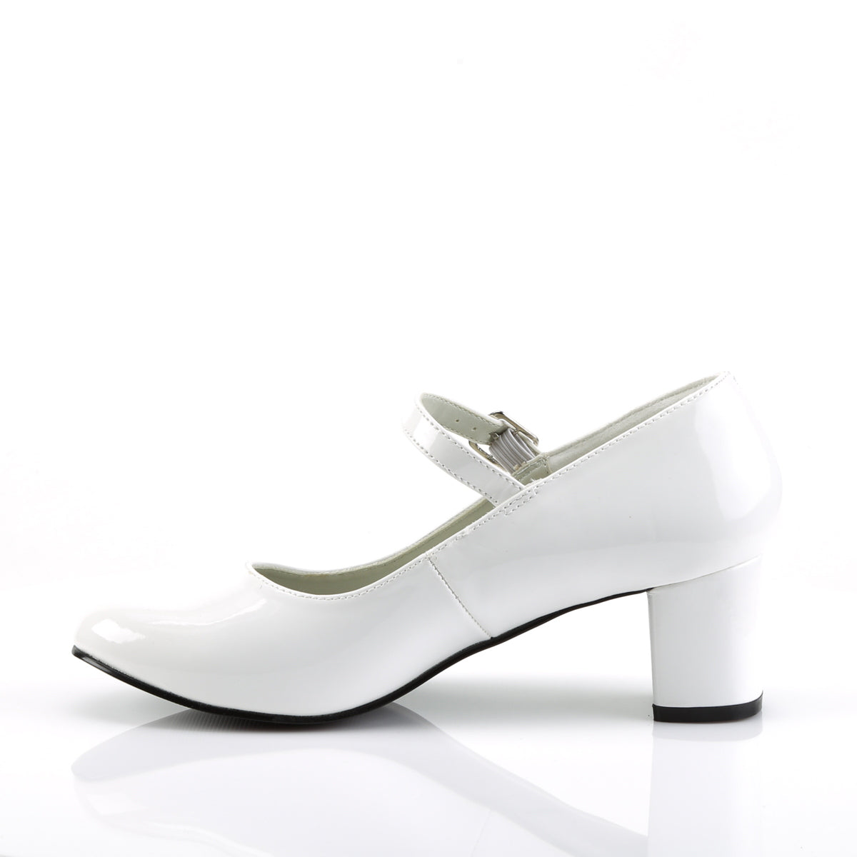*2" Heel Plain Mary Jane Schoolgirl Retro Shoe (Funtasma SCH50/W)