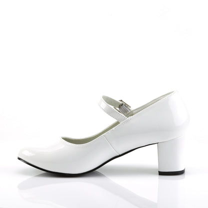 *2" Heel Plain Mary Jane Schoolgirl Retro Shoe (Funtasma SCH50/W)
