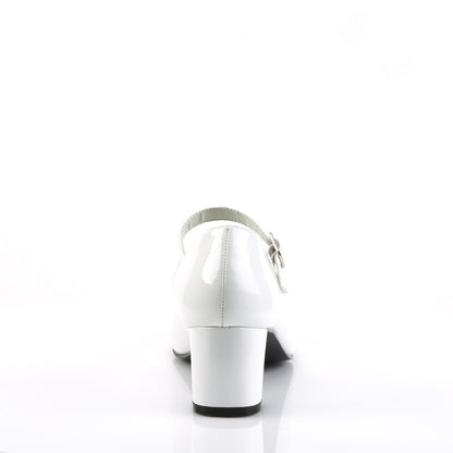 *2" Heel Plain Mary Jane Schoolgirl Retro Shoe (Funtasma SCH50/W)