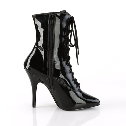 5" Lace-Up Ankle Boot, Side Zip (Pleaser SED1020/B)
