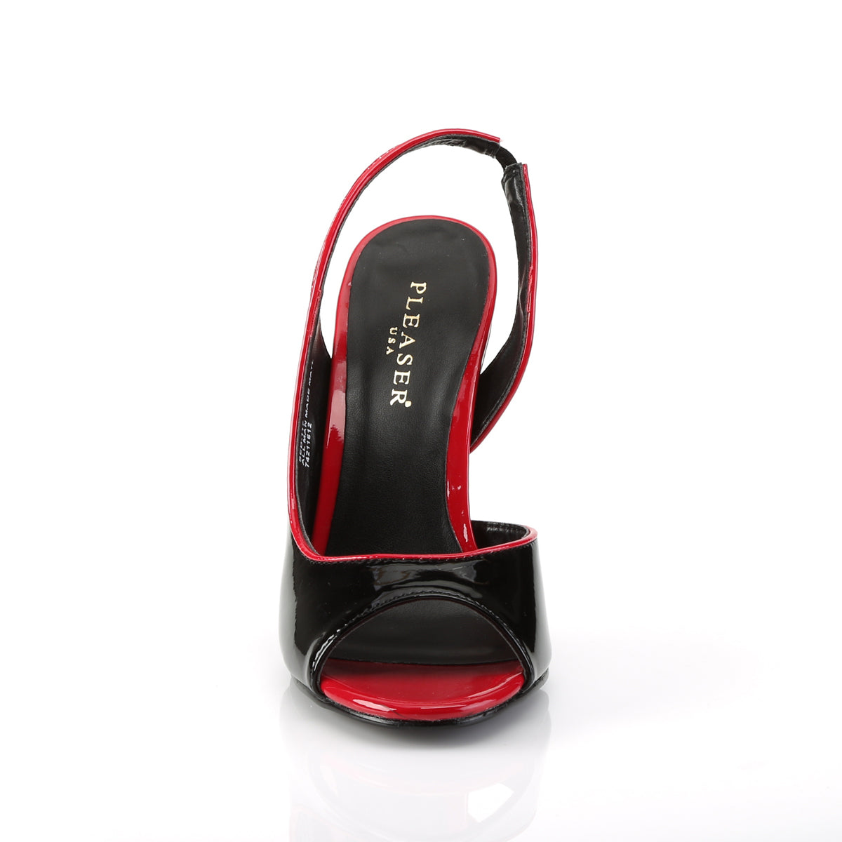 *5" Tow-Tone Peep Toe Sling Back Sandal (Pleaser SED117/BR)