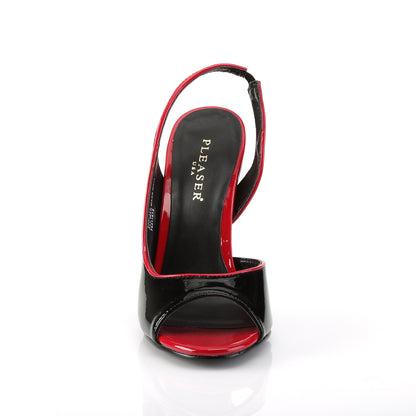 *5" Tow-Tone Peep Toe Sling Back Sandal (Pleaser SED117/BR)