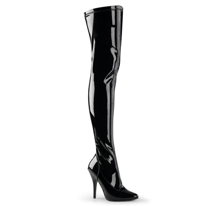 5" Plain Stretch Thigh Boot (Pleaser SED3000/B)