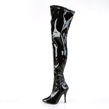 5" Plain Stretch Thigh Boot (Pleaser SED3000/B)