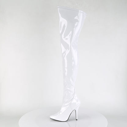 5" Plain Stretch Thigh Boot (Pleaser SED3000/B)