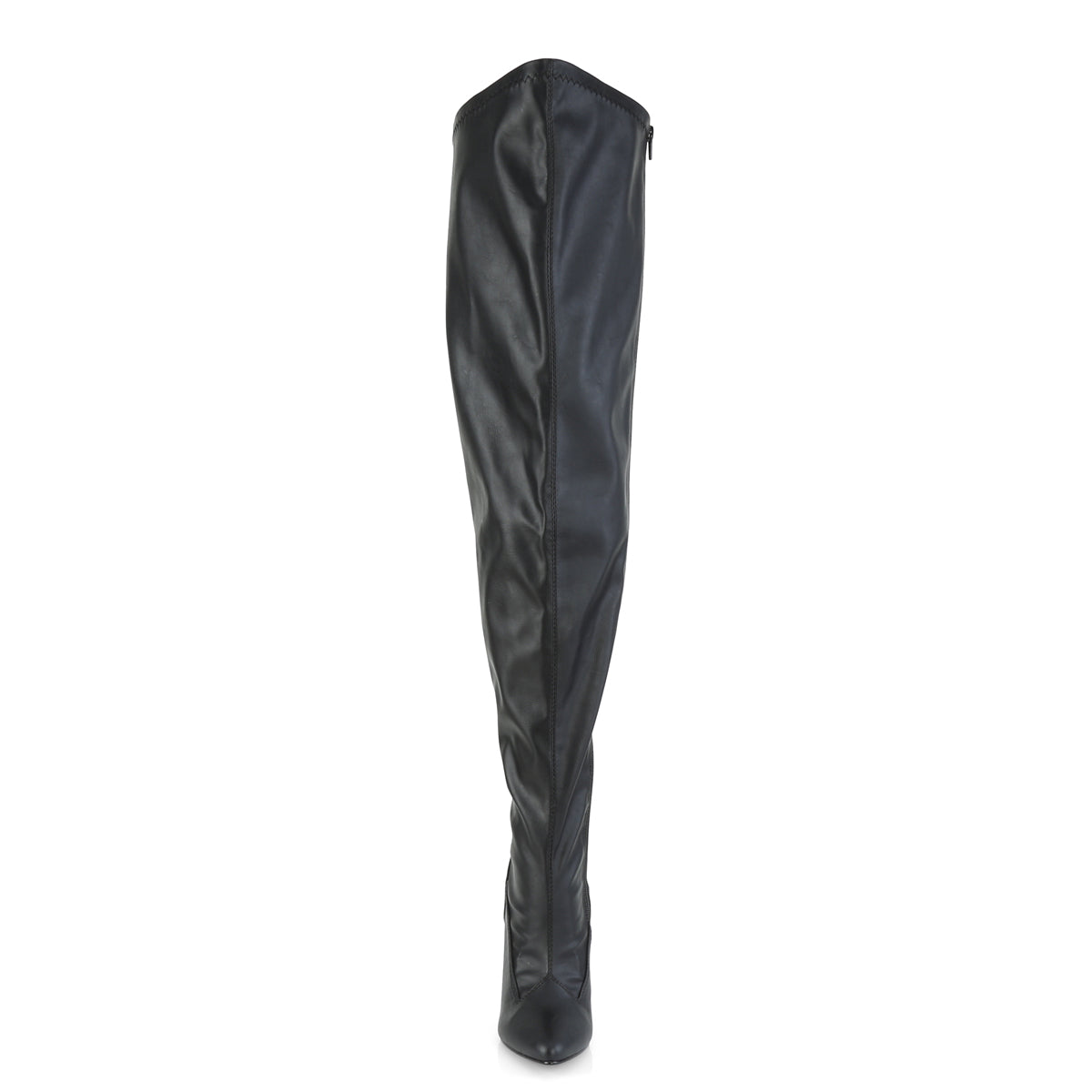 5" Heel Stretch Wide Calf Thigh Boot, Side Zip (Pleaser Pink Label SED3000WC/B)