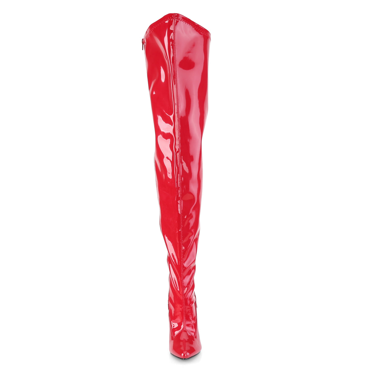 5" Heel Stretch Wide Calf Thigh Boot, Side Zip (Pleaser Pink Label SED3000WC/B)