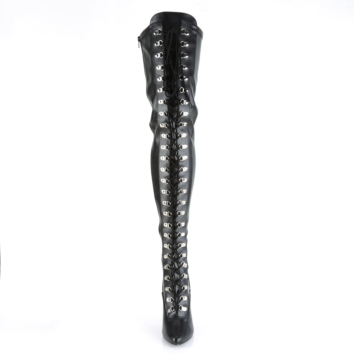 5" D-Ring Stretch Thigh BT, Side Zip (Pleaser SED3024/B)