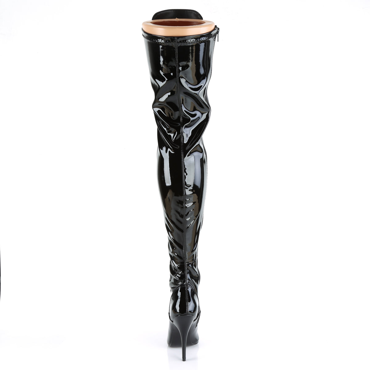 5" D-Ring Stretch Thigh BT, Side Zip (Pleaser SED3024/B)