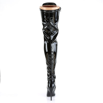 5" D-Ring Stretch Thigh BT, Side Zip (Pleaser SED3024/B)