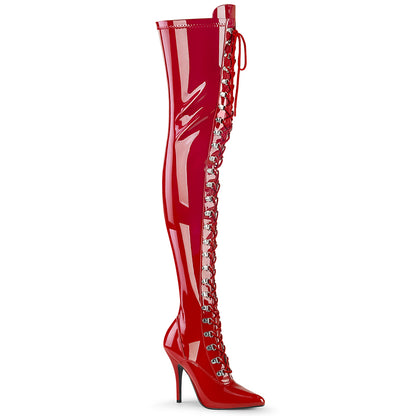 5" D-Ring Stretch Thigh BT, Side Zip (Pleaser SED3024/B)