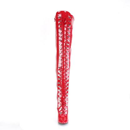 5" D-Ring Stretch Thigh BT, Side Zip (Pleaser SED3024/B)