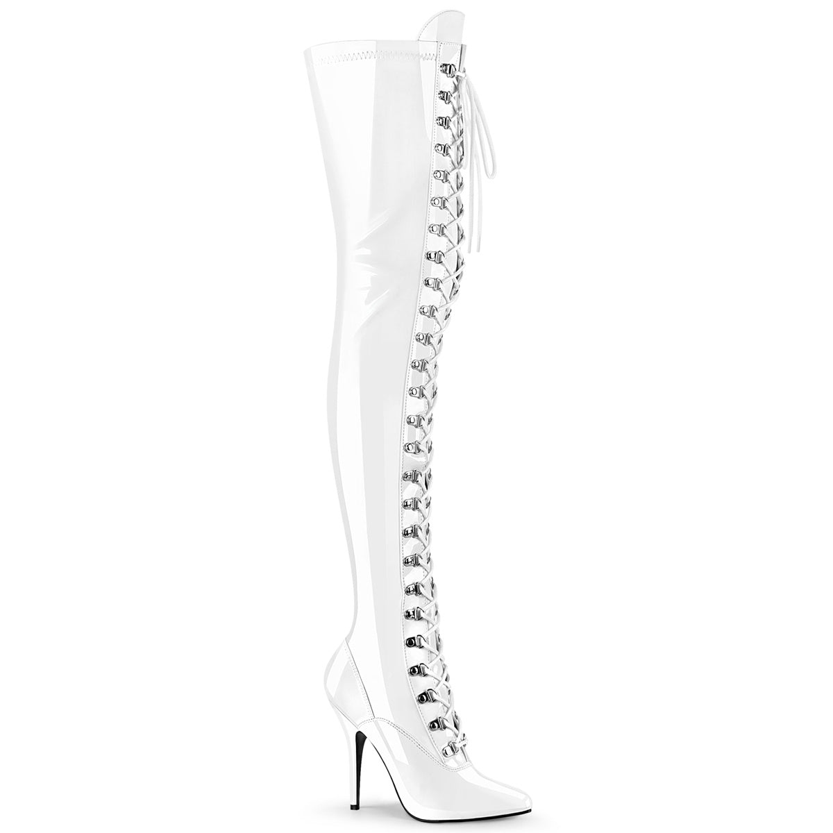 5" D-Ring Stretch Thigh BT, Side Zip (Pleaser SED3024/B)
