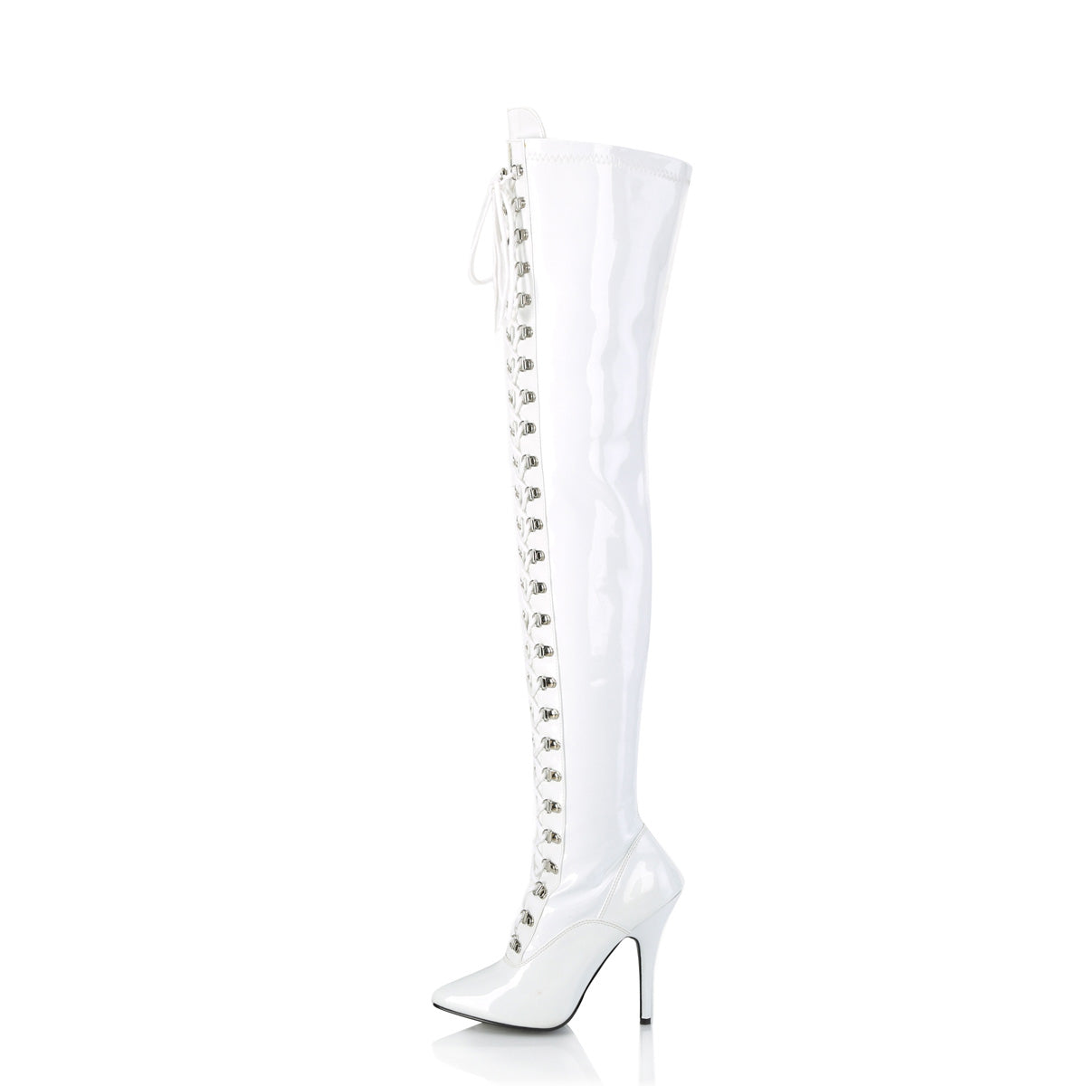 5" D-Ring Stretch Thigh BT, Side Zip (Pleaser SED3024/B)