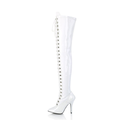 5" D-Ring Stretch Thigh BT, Side Zip (Pleaser SED3024/B)