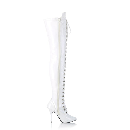 5" D-Ring Stretch Thigh BT, Side Zip (Pleaser SED3024/B)