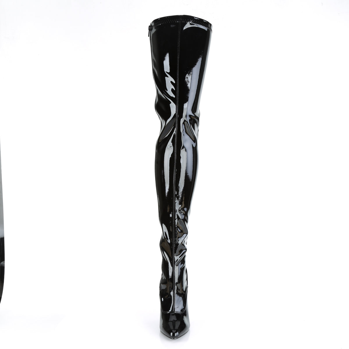 5" Open Back D-Ring Stretch Thigh BT (Pleaser SED3063/B)