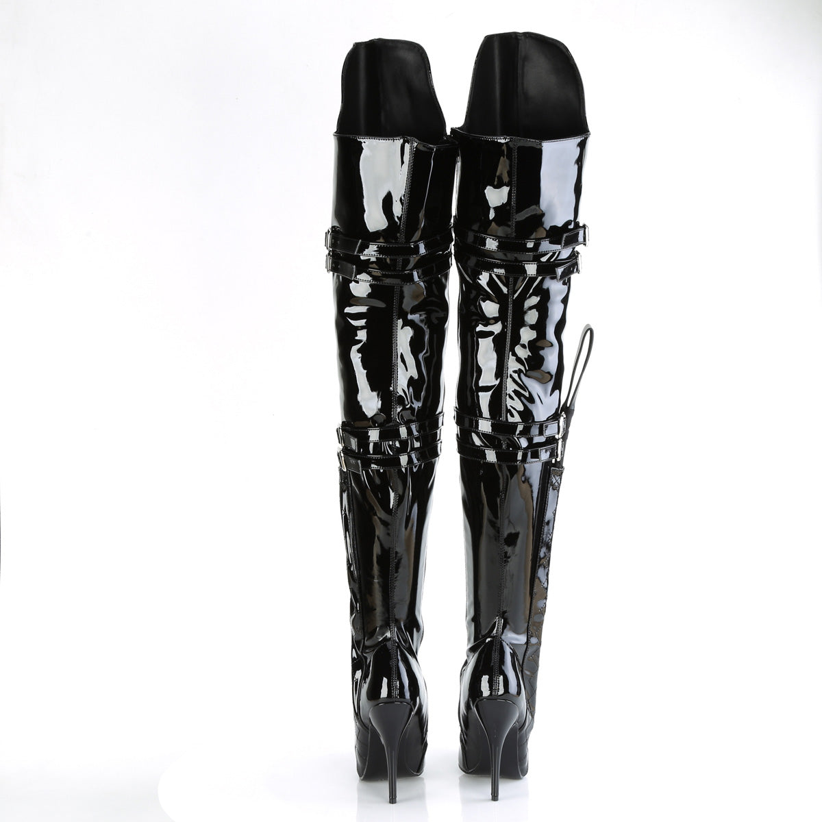 5" Heel Thigh High Boot w/ Buckle Strap (Pleaser SED3080/B)