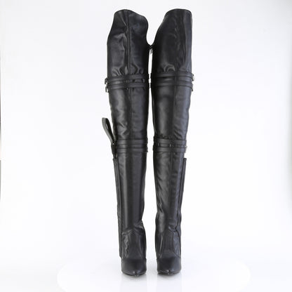 5" Heel Thigh High Boot w/ Buckle Strap (Pleaser SED3080/B)