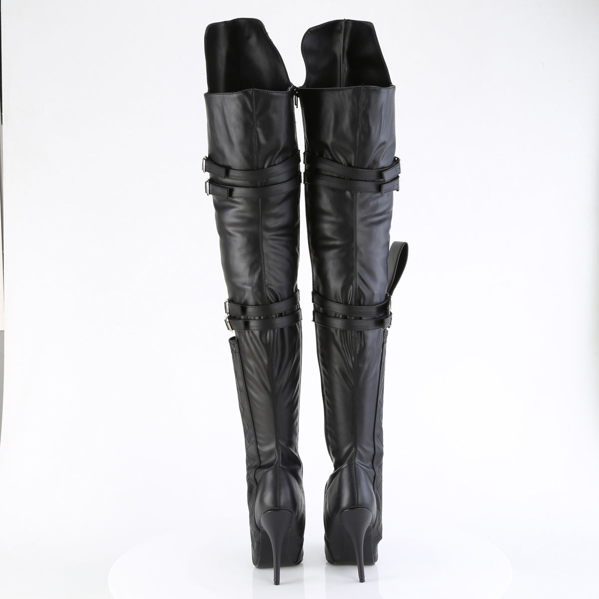 5" Heel Thigh High Boot w/ Buckle Strap (Pleaser SED3080/B)