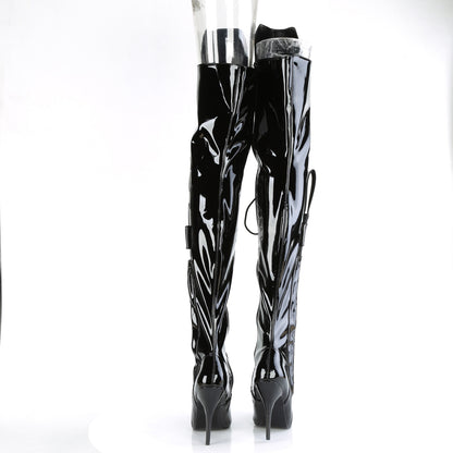 *5" Heel Lace-Up Thigh High Boot (Pleaser SED3082/B)