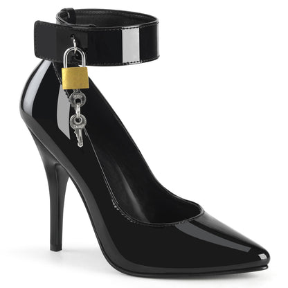 5" Heel Wide Band Ankle Cuff Pump (Pleaser SED432/B)