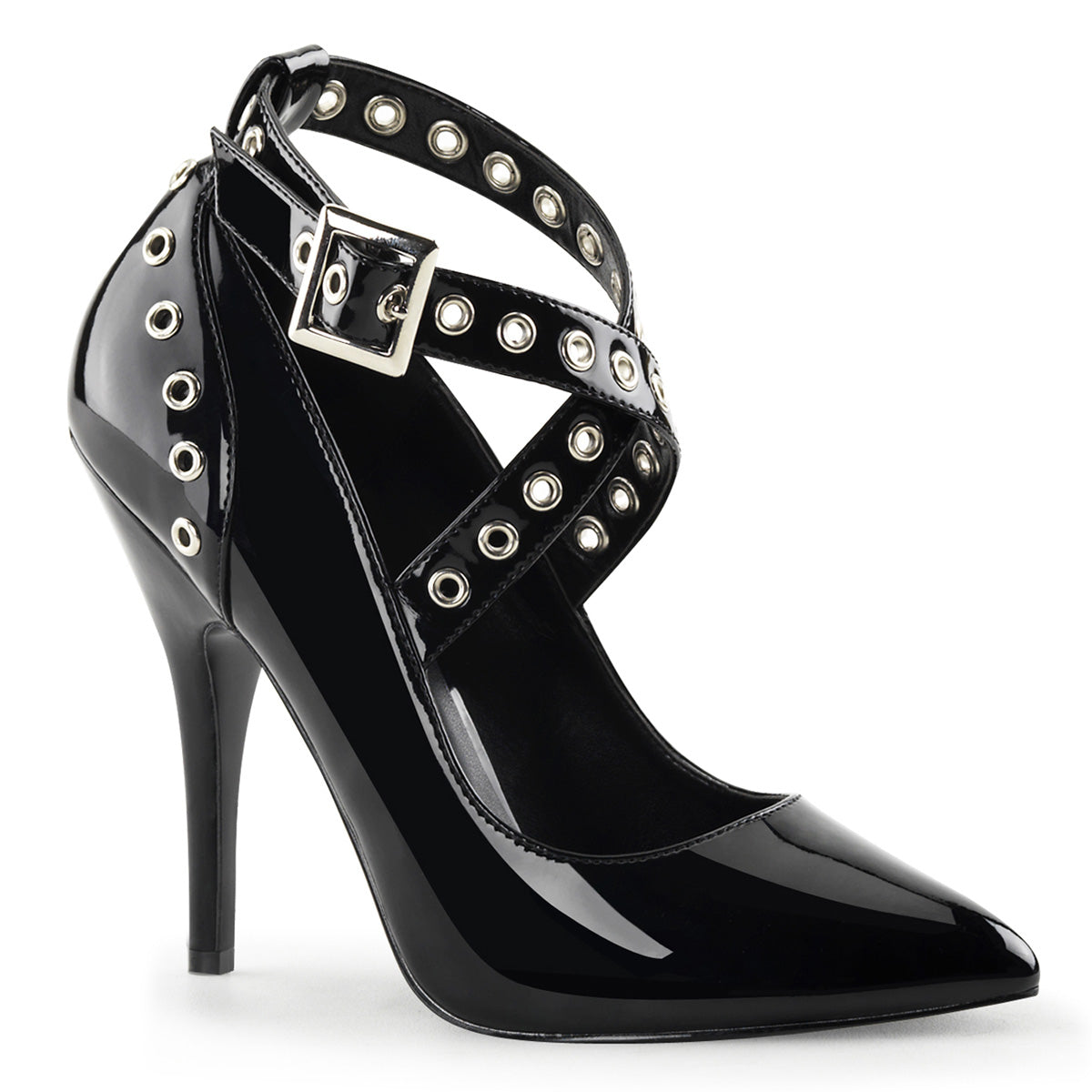 5" Crisscross Pump W/ Eyelet-Hole Punch (Pleaser SED443/B)