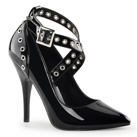 5" Crisscross Pump W/ Eyelet-Hole Punch (Pleaser SED443/B)