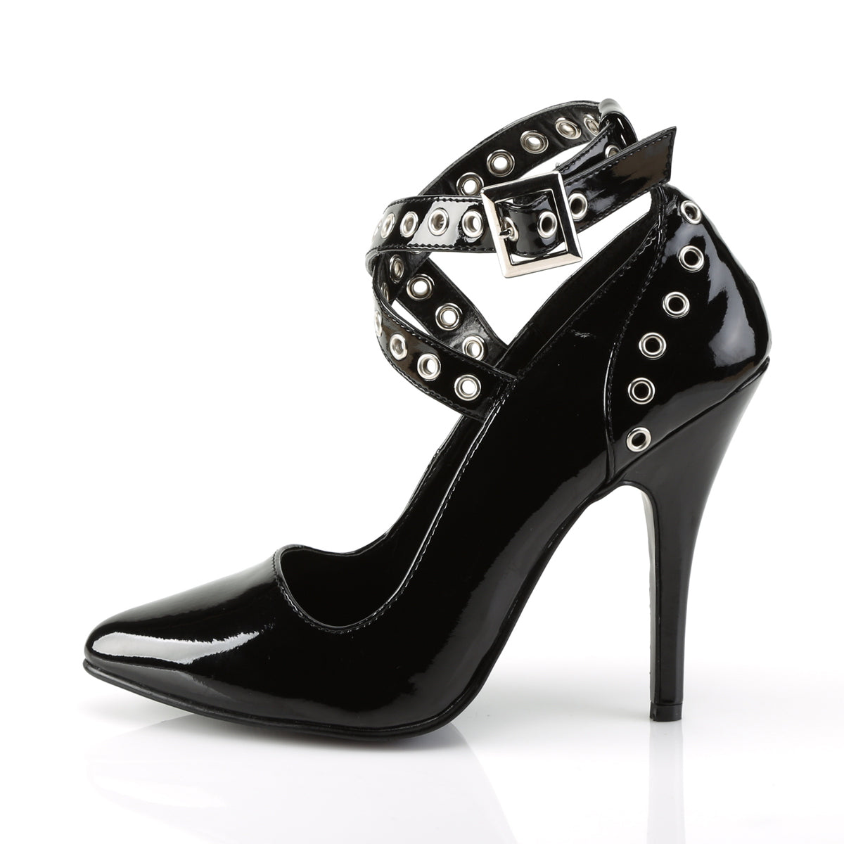 5" Crisscross Pump W/ Eyelet-Hole Punch (Pleaser SED443/B)