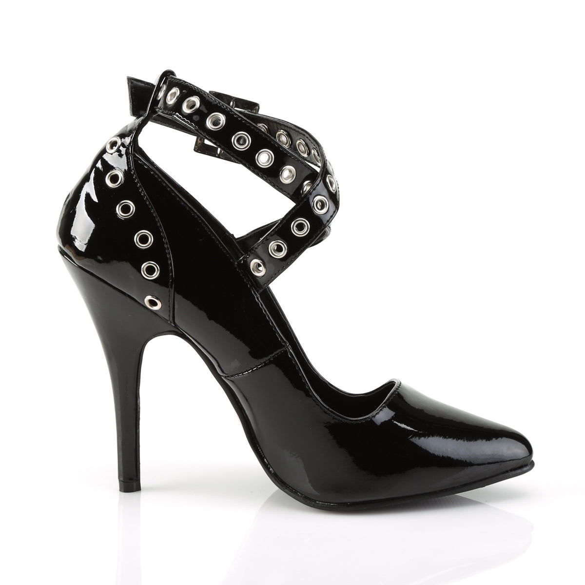 5" Crisscross Pump W/ Eyelet-Hole Punch (Pleaser SED443/B)
