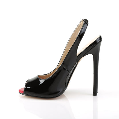 5" Heel Slingback Peep Toe Pump (Pleaser SEXY08/B)
