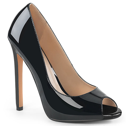 5" Heel, 1/4" PF Peep Toe Pump (Pleaser SEXY42/B)