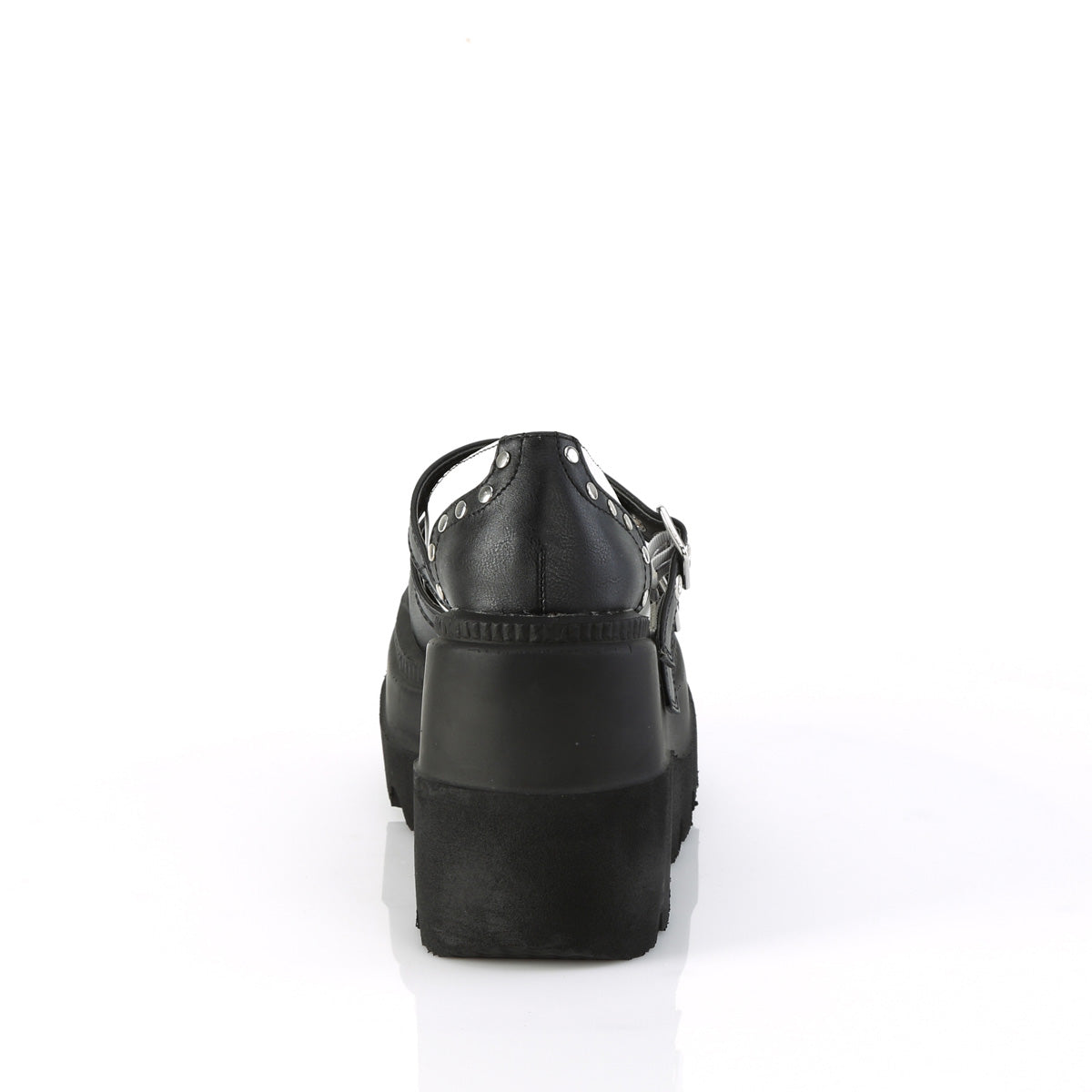 **4 1/2" Wedge PF Double Strap Maryjane (Demonia SHA27/BP-W)