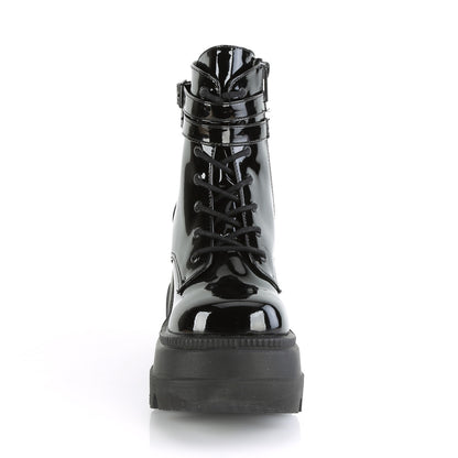 4 1/2" Wedge PF Ankle Boot, Side Zip (Demonia SHA52/B)