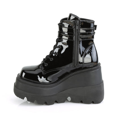 4 1/2" Wedge PF Ankle Boot, Side Zip (Demonia SHA52/B)