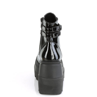 4 1/2" Wedge PF Ankle Boot, Side Zip (Demonia SHA52/B)