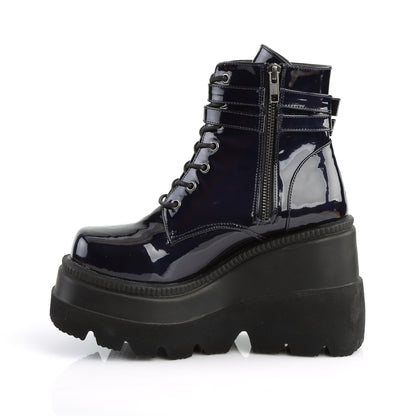 4 1/2" Wedge PF Ankle Boot, Side Zip (Demonia SHA52/B)