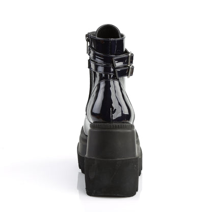 4 1/2" Wedge PF Ankle Boot, Side Zip (Demonia SHA52/B)