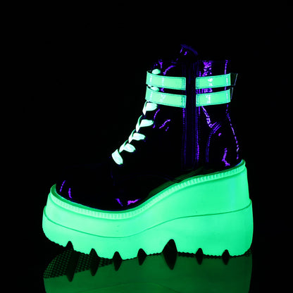 4 1/2" Wedge PF Ankle Boot, Side Zip (Demonia SHA52/B)
