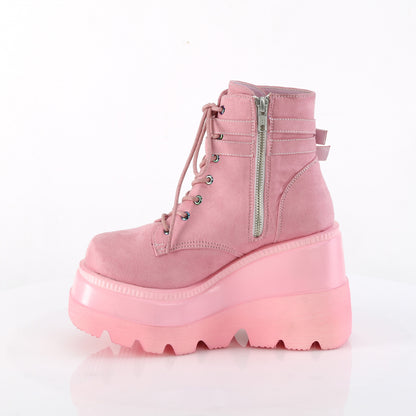 4 1/2" Wedge PF Ankle Boot, Side Zip (Demonia SHA52/B)