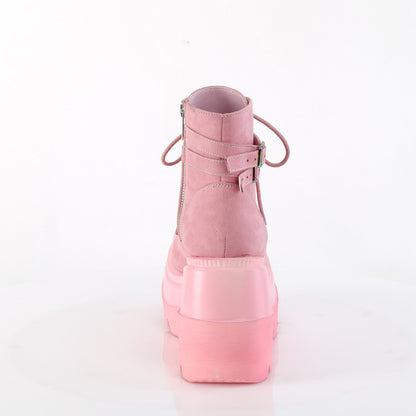 4 1/2" Wedge PF Ankle Boot, Side Zip (Demonia SHA52/B)