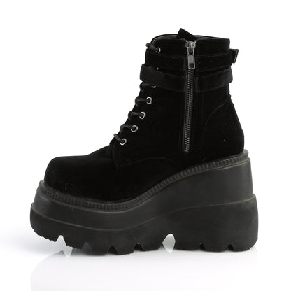 4 1/2" Wedge PF Ankle Boot, Side Zip (Demonia SHA52/B)